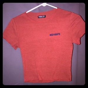Rust colored crop top